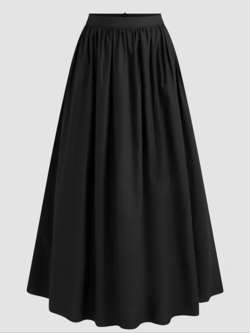 NWT Cider Black Cotton Ruffle Maxi Skirt Size Small